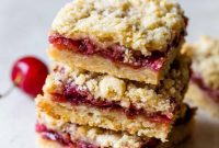 Luscious Cherry Crumb Bars