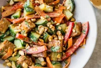 Asian Peanut Tofu Crunch