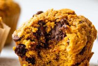 Spiced Pumpkin Chocolate Chip Muffins