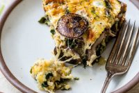 Savory Spinach Mushroom Quiche