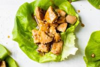 Ginger Garlic Chicken Lettuce Wraps