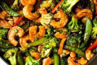 Sticky Honey Garlic Shrimp