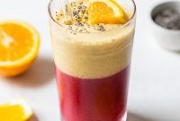 Vibrant Raspberry Orange Swirl
