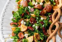 Roasted Potato & Crispy Brussels Sprout Salad