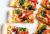 Smoky Red Pepper Hummus Flatbread