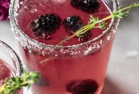 Thyme-Kissed Blackberry Margarita