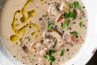Whole30 Creamy Forest Mushroom Soup