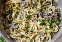 Creamy Plant-Based Mushroom Pasta