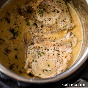 pork chops and gravy in the instant pot