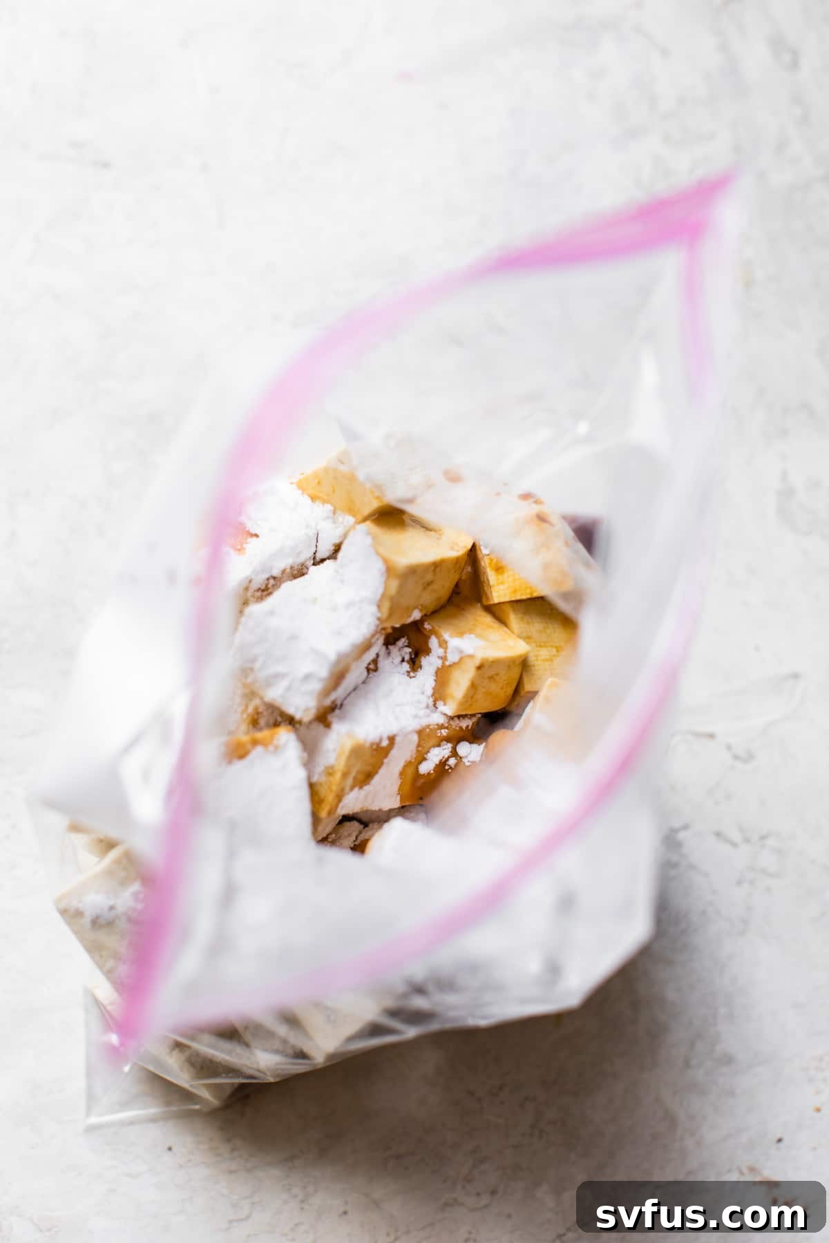 Tofu inside a Bag