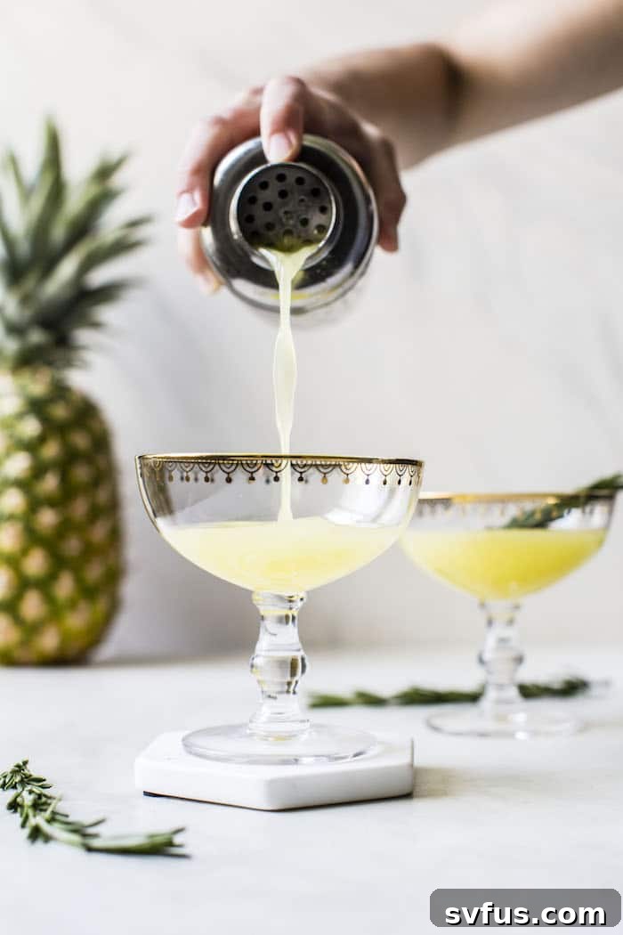 Preparing ingredients for Pineapple Ginger Punch