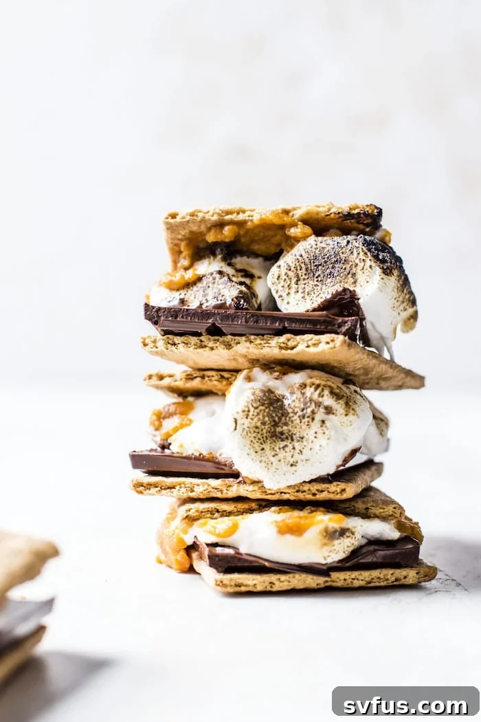 Delicious Indoor Pumpkin S'mores made with a unique pumpkin butter. Perfect for fall!