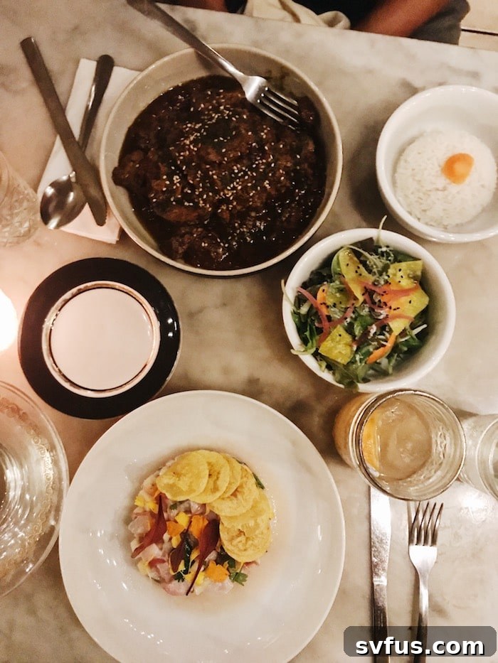 Locally sourced cuisine in San Juan