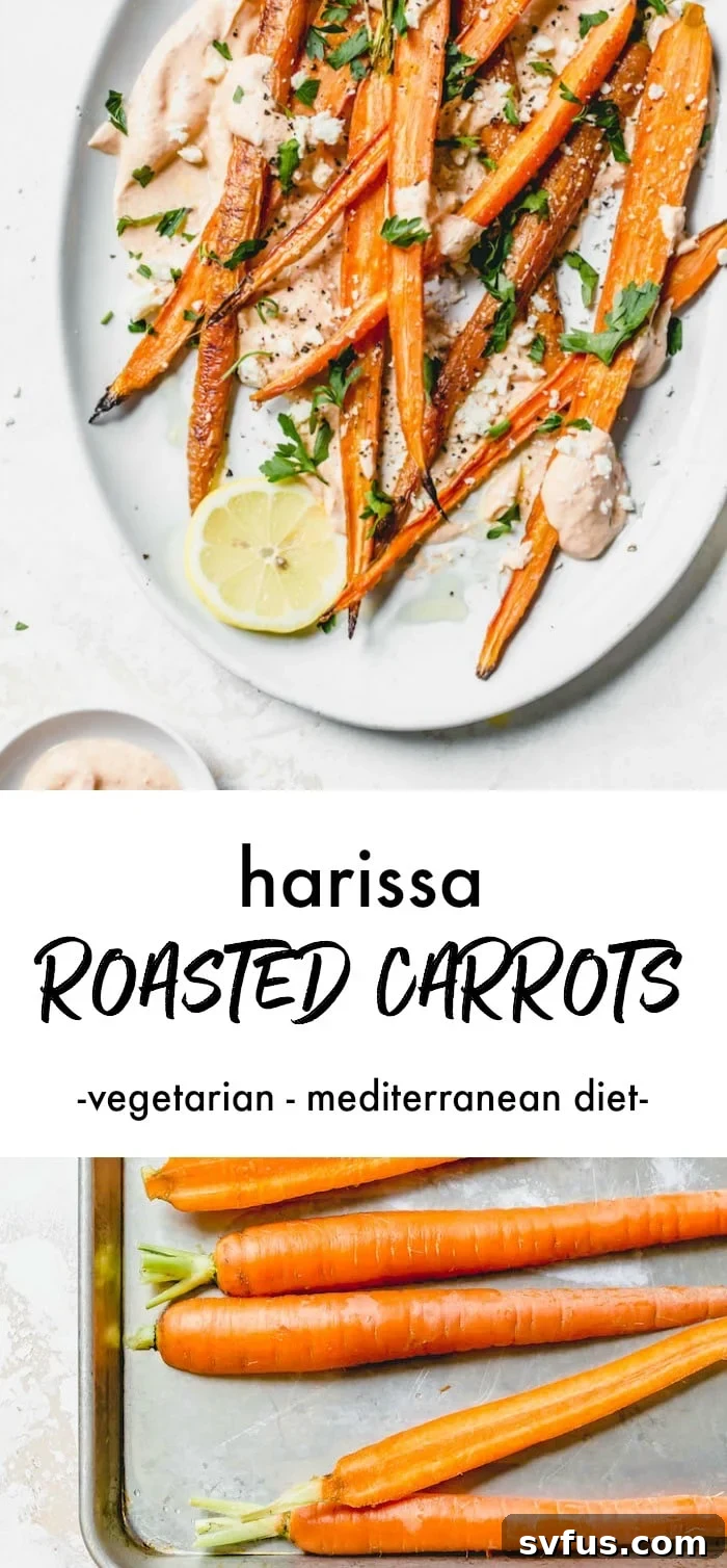 A vibrant plate of roasted carrots with yogurt and fresh herbs, ready to be served. The colors are bright and appealing, showcasing the freshness of the ingredients.