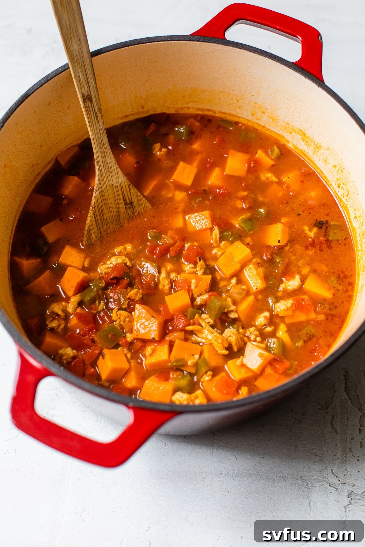 chili in a dutch oven