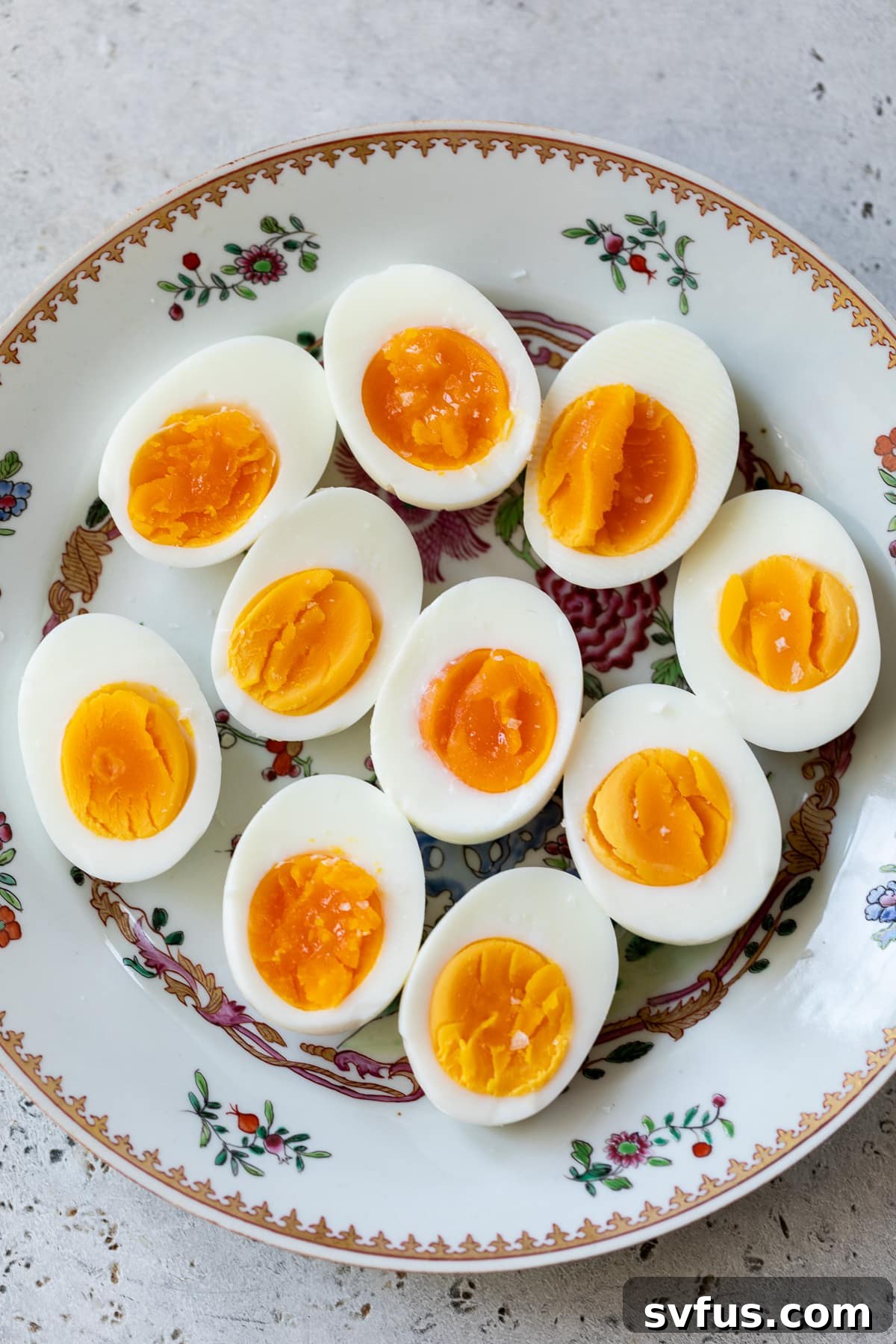 hard boiled eggs on a plate
