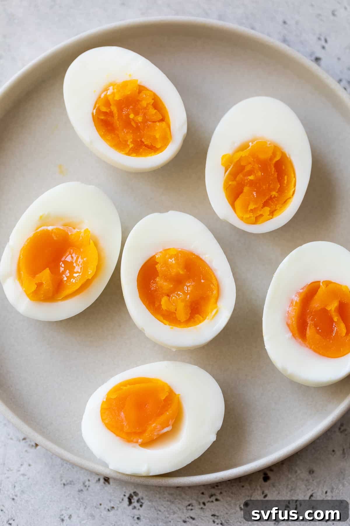 hard boiled eggs on a plate