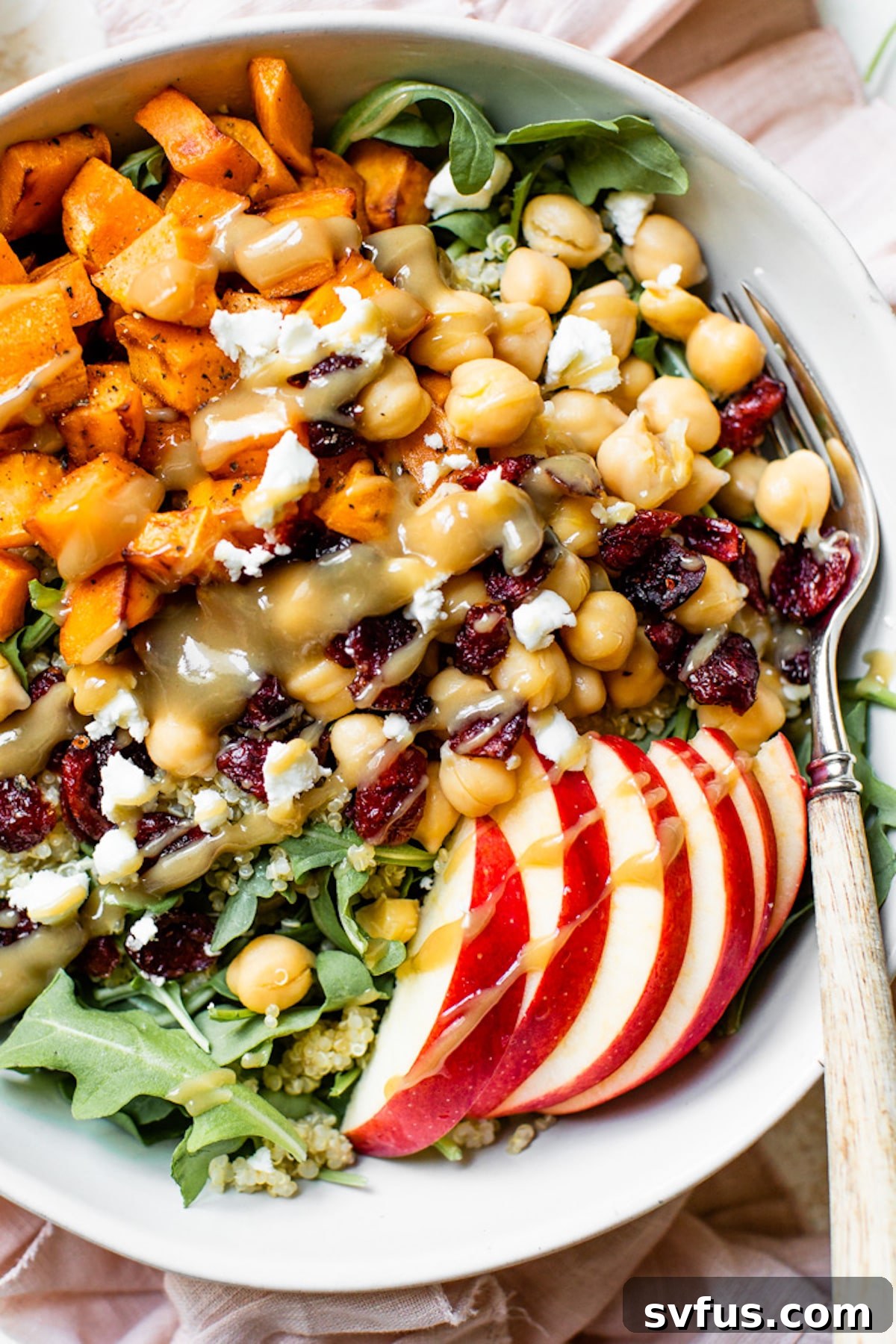 A bowl of salad with Quinoa and Feta