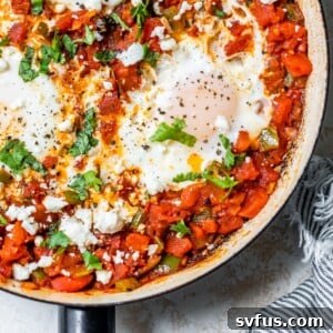 shakshuka in a skillet
