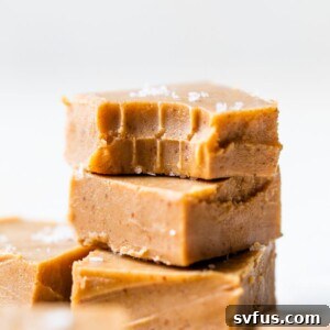 stack of peanut butter fudge