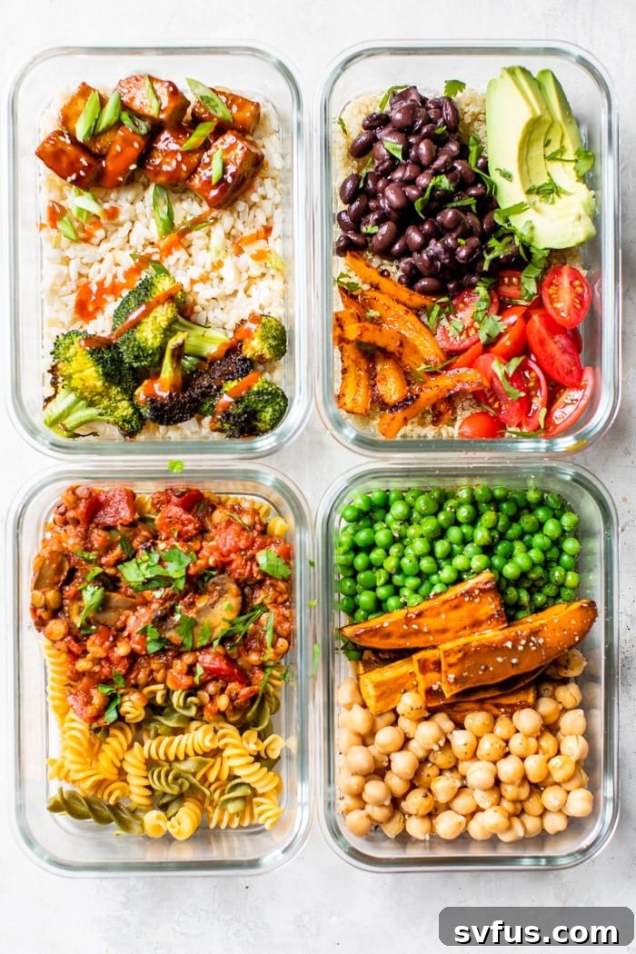 containers filled with healthy food