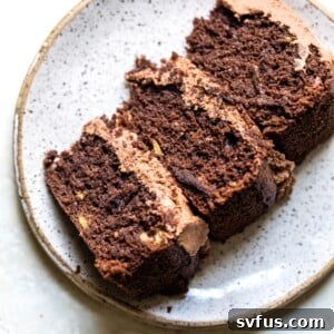 slice of chocolate cake on a plate
