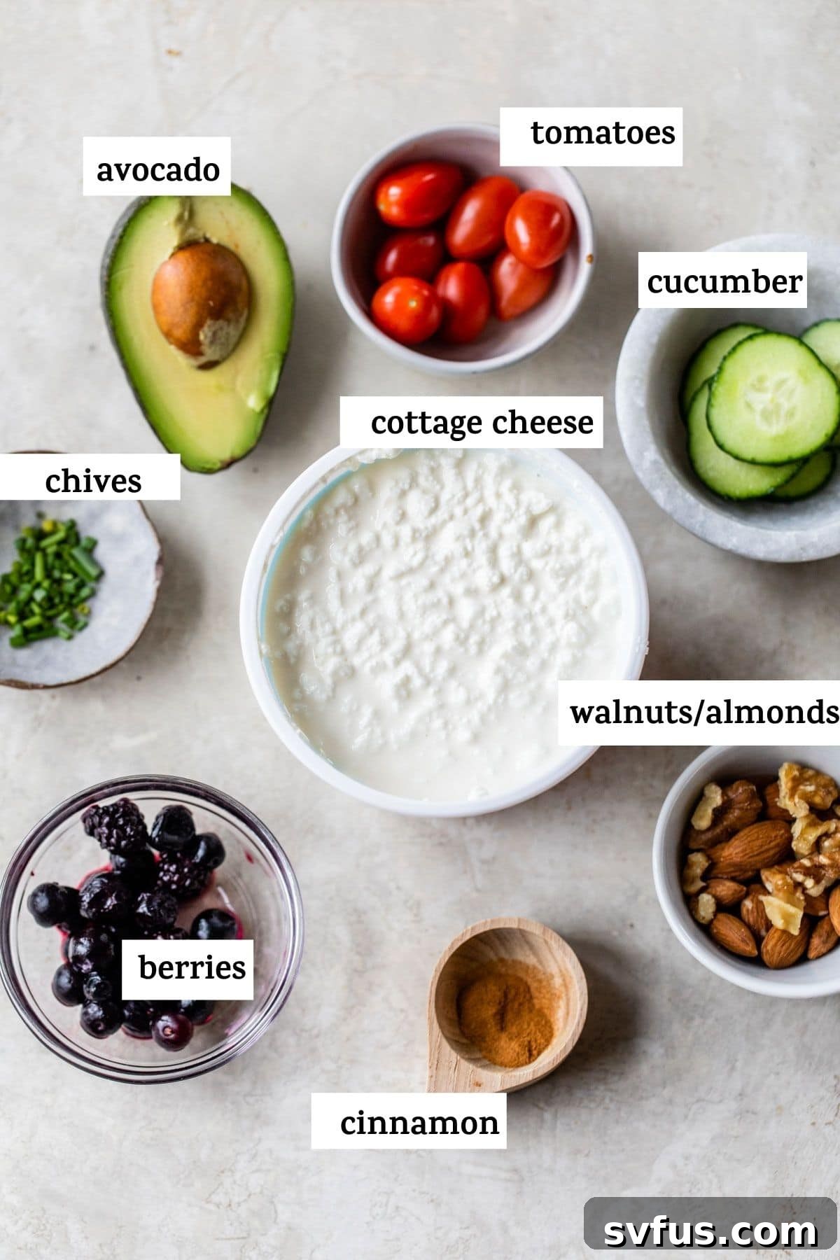 ingredients in small bowls with text overlay