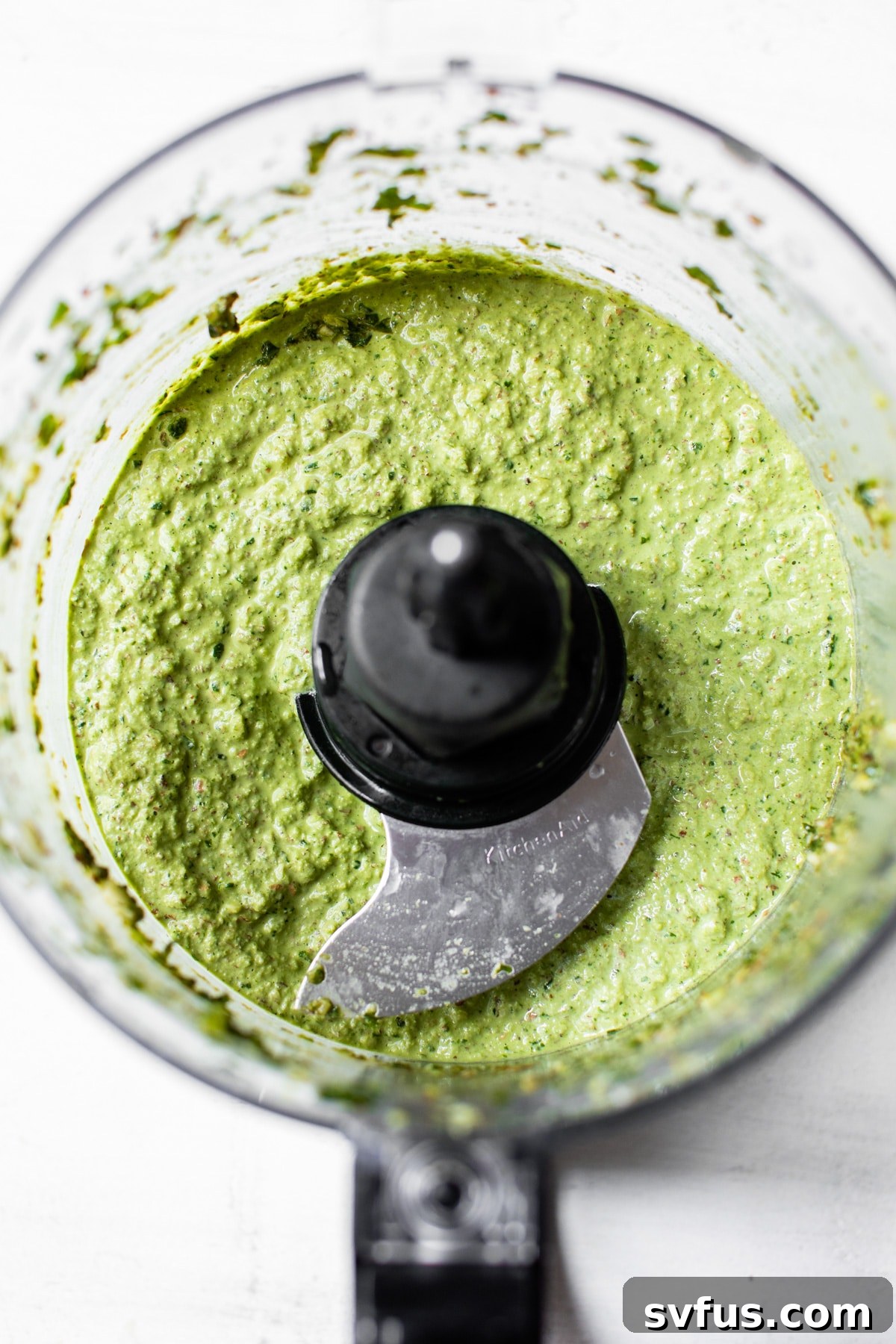 pesto in a food processor