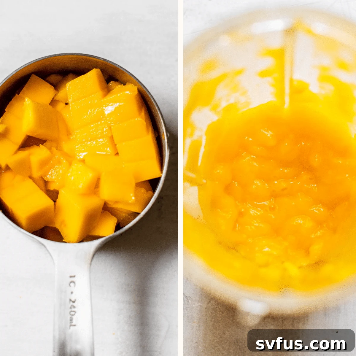 diced mango