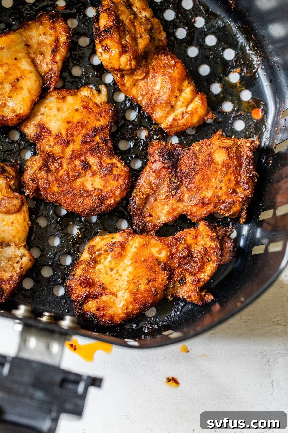 chicken thighs in an air fryer