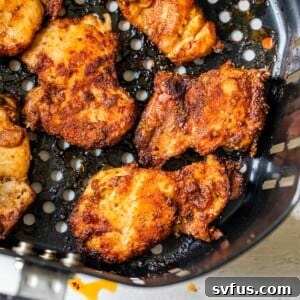 chicken thighs in an air fryer