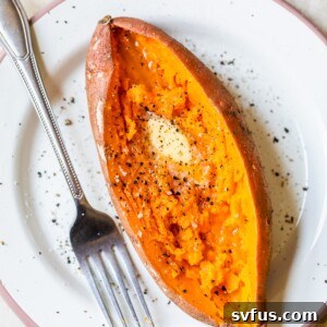cooked potato on a plate, ready to be served
