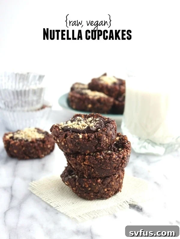 Raw Vegan Nutella Cupcakes
