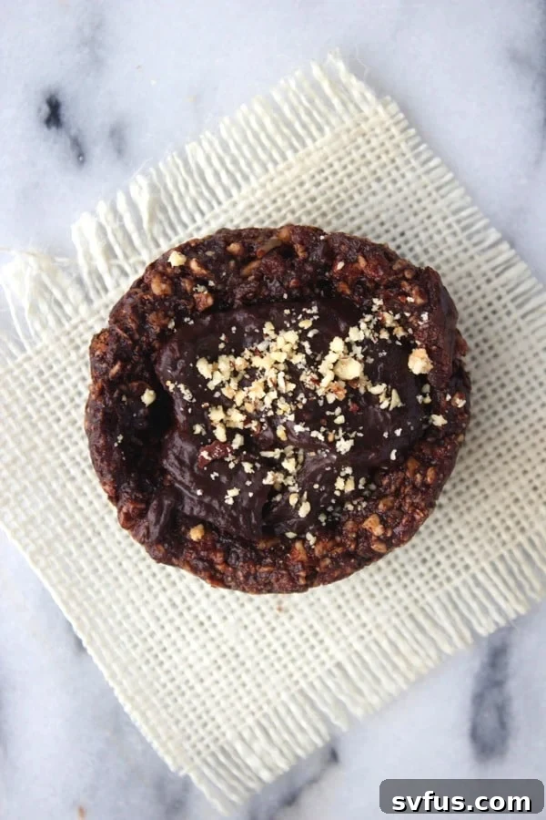 Raw Vegan Nutella Cupcakes