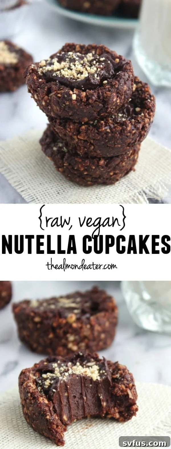 Raw Vegan Nutella Cupcakes