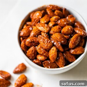 bowl of flavored almonds