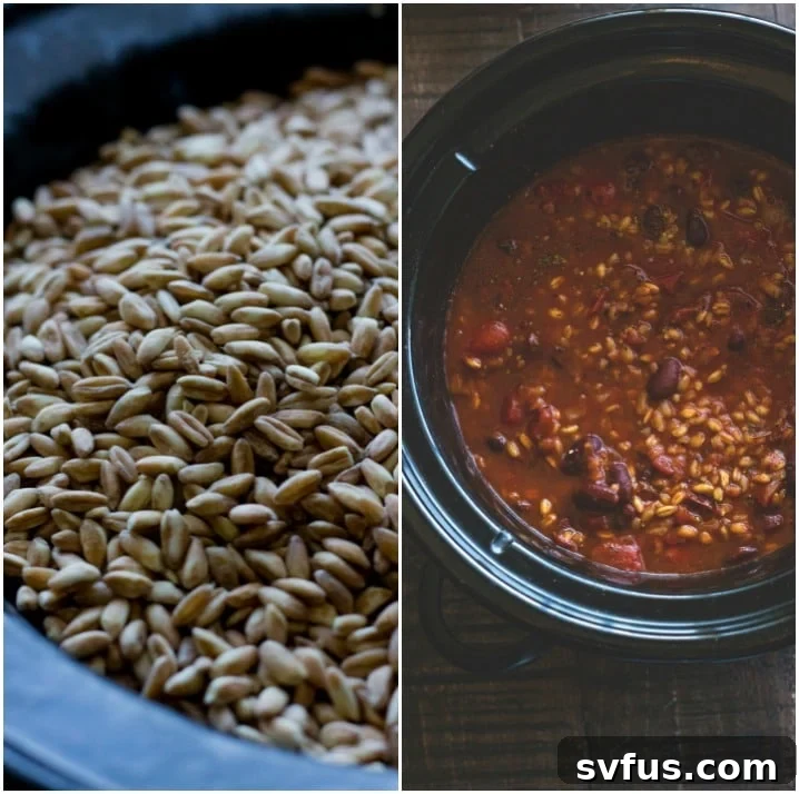 Easy Farro Chili