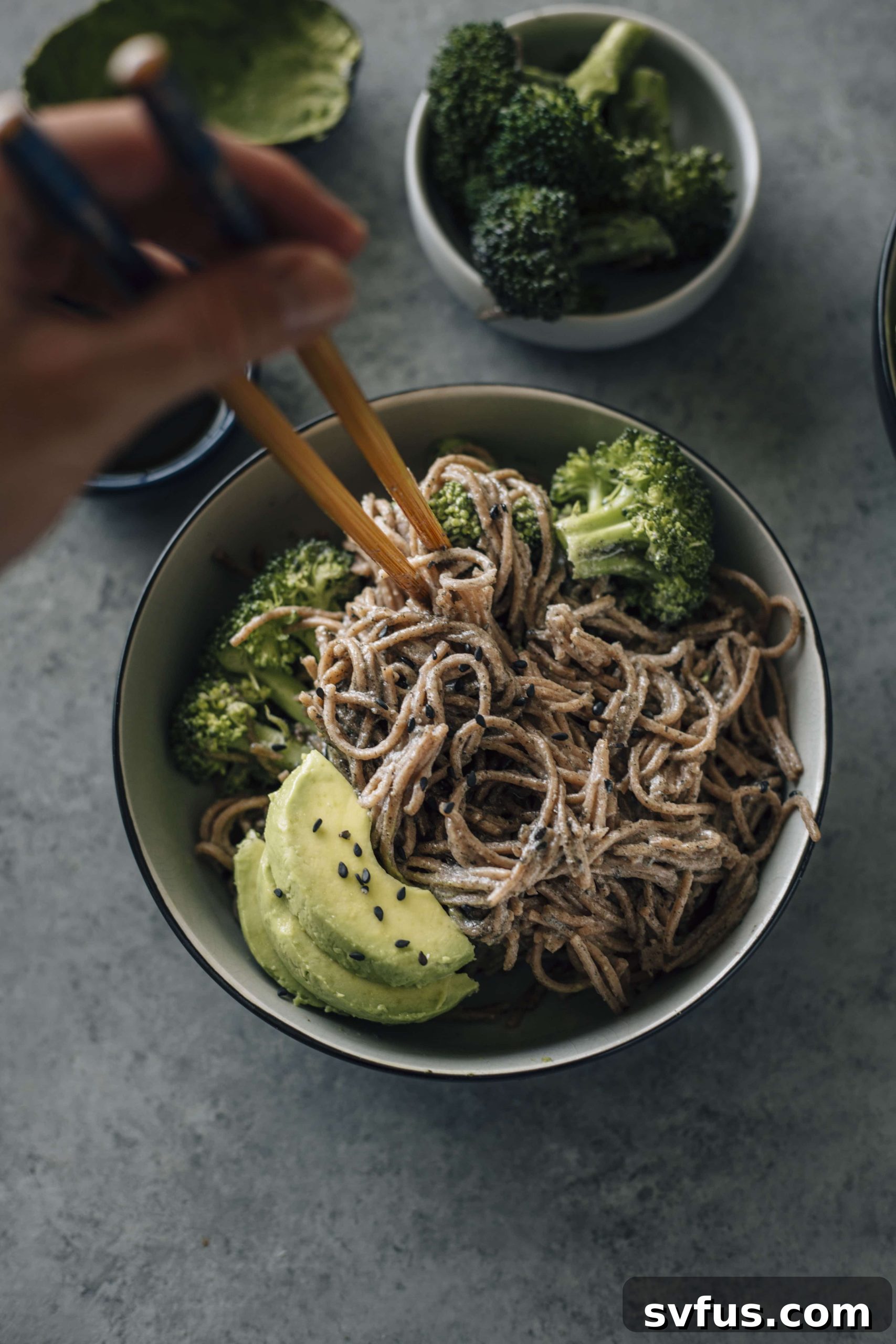 Black Sesame Soba Noodles: Sweet, Savory, and Simple