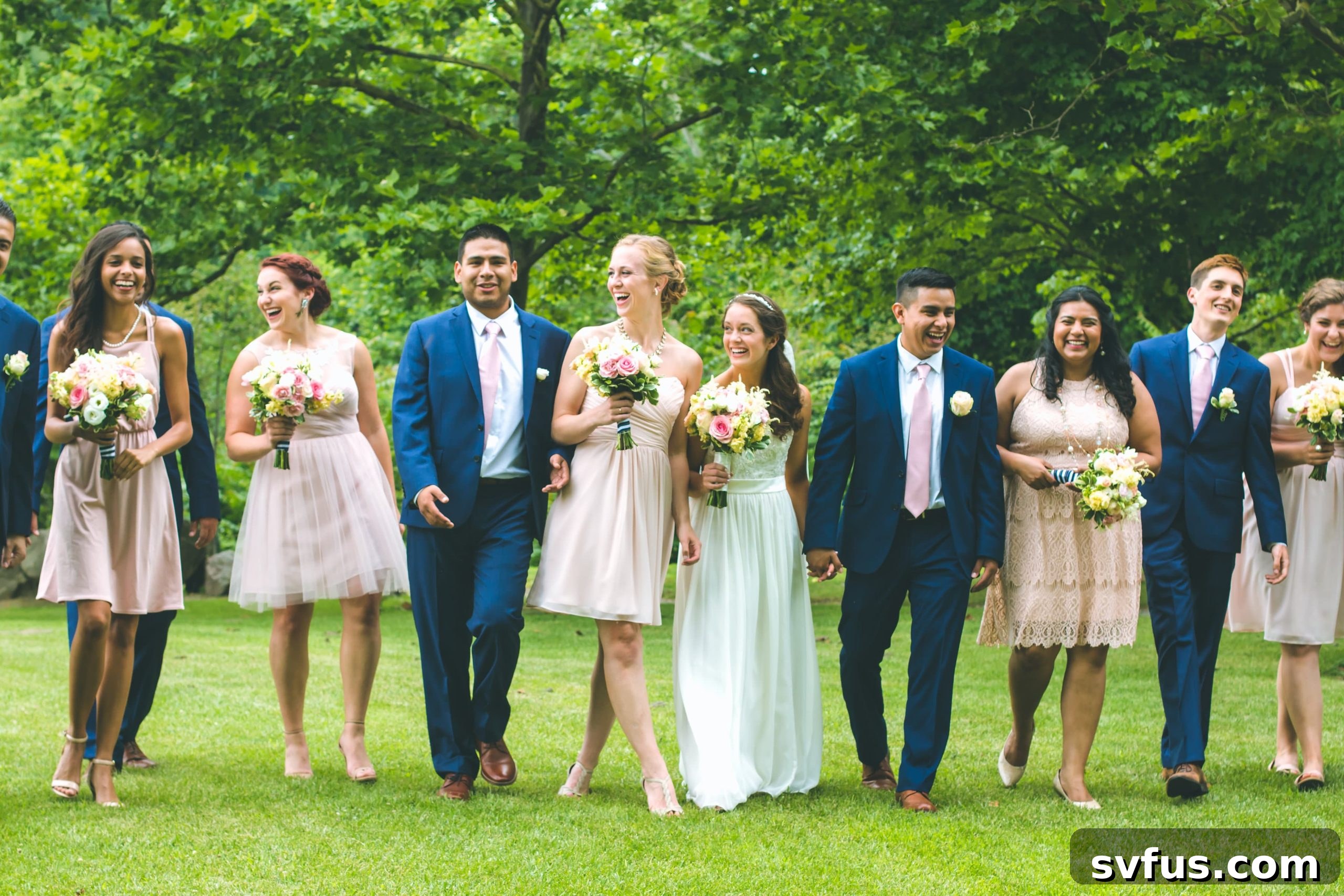 Stunning landscape portrait of the bride and groom at Washington's Landing