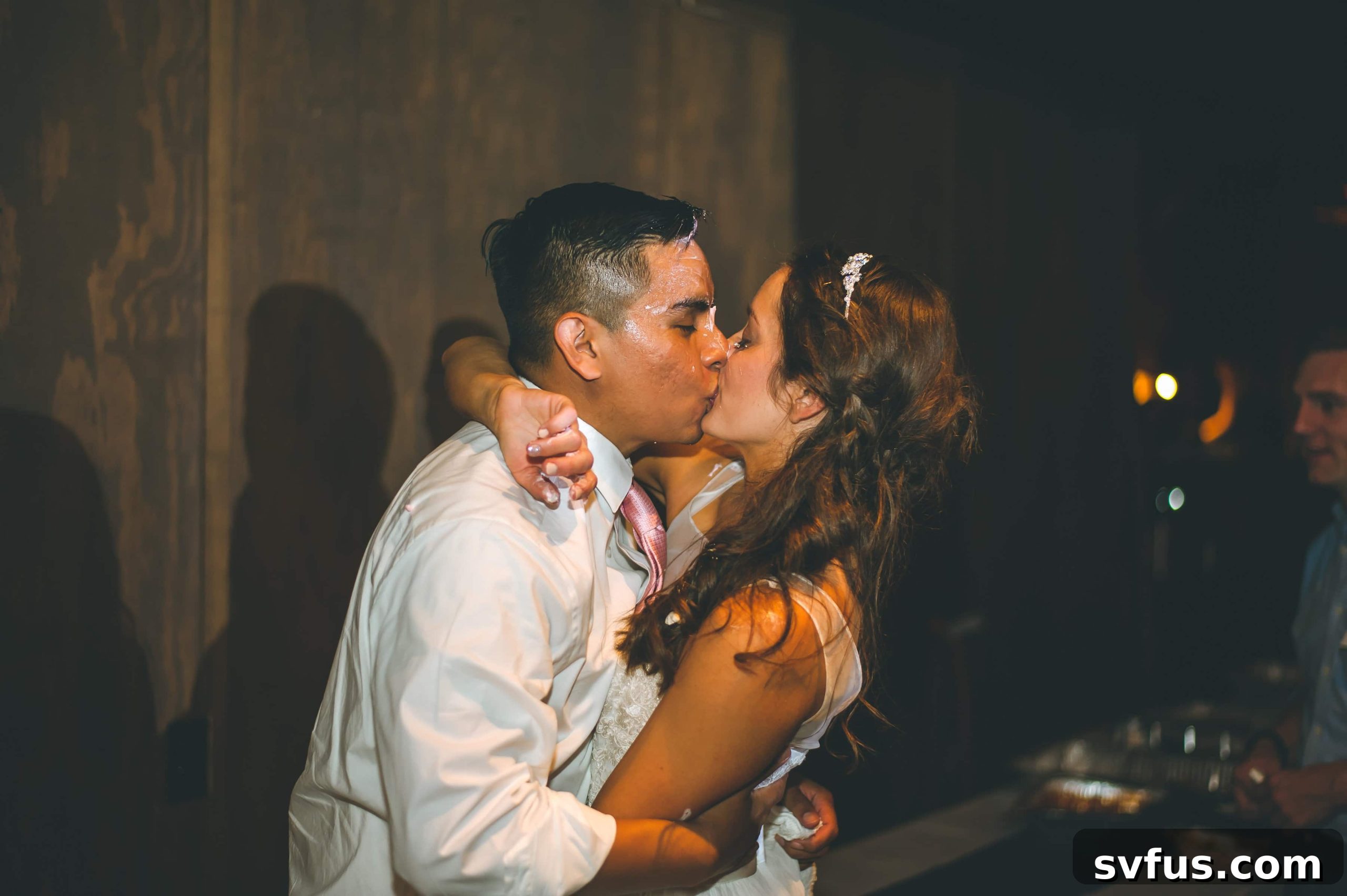 Wedding guests having an amazing time dancing and celebrating