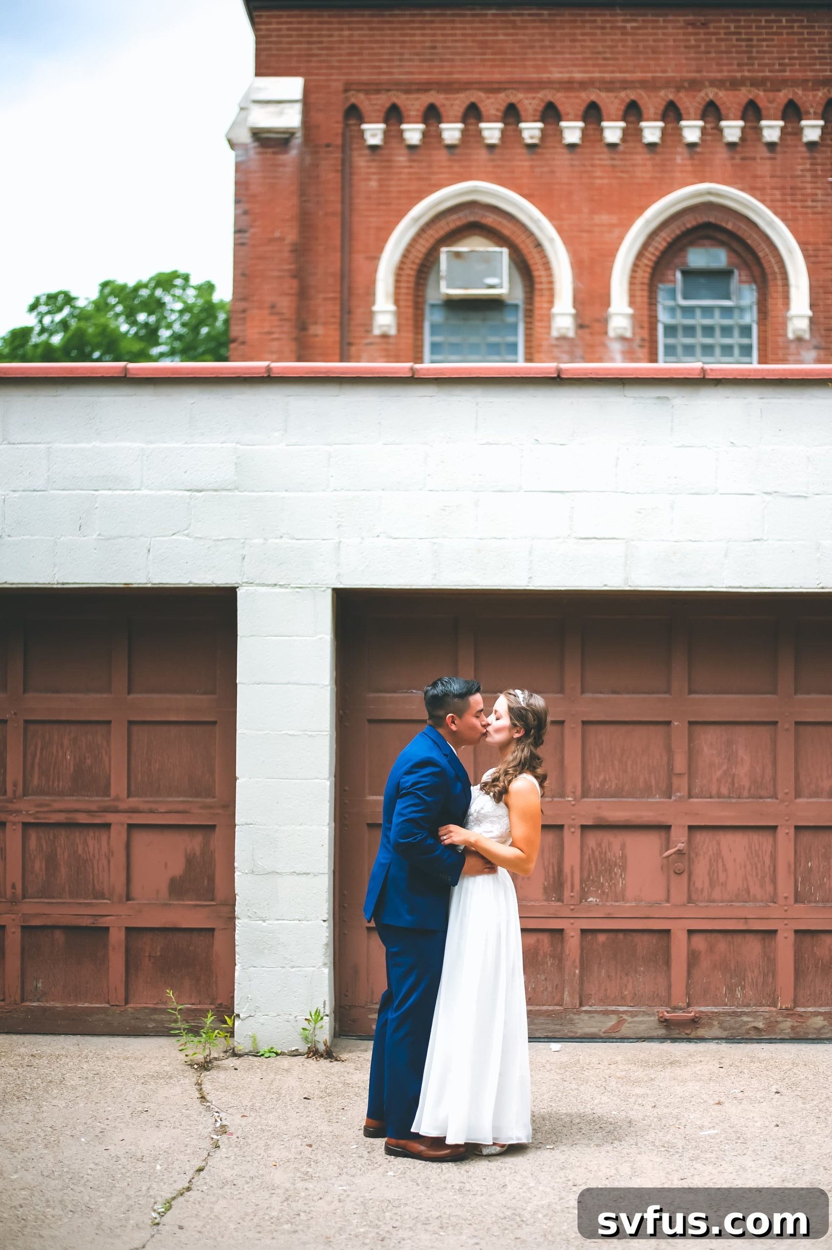 Tender embrace during the first look, a private moment for the couple
