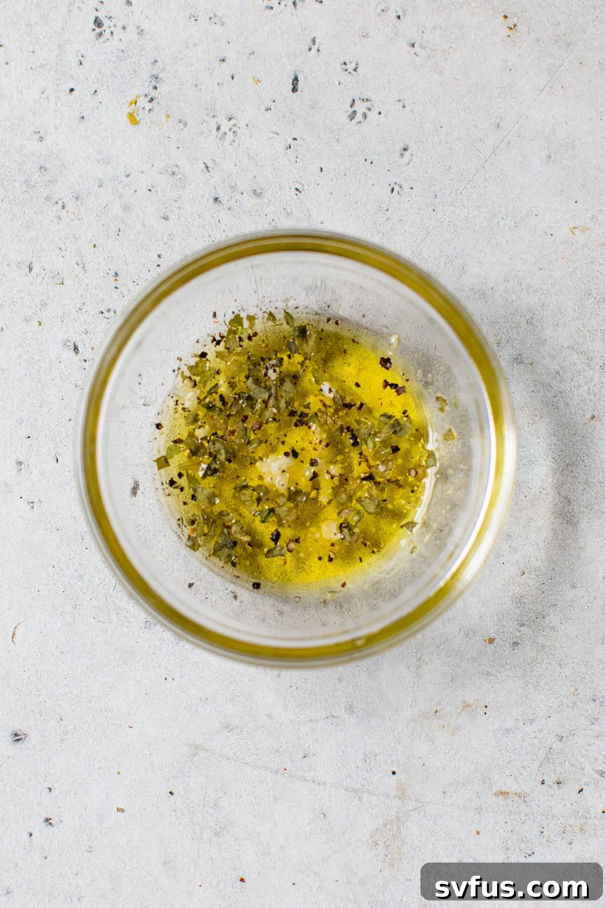 olive oil in a bowl