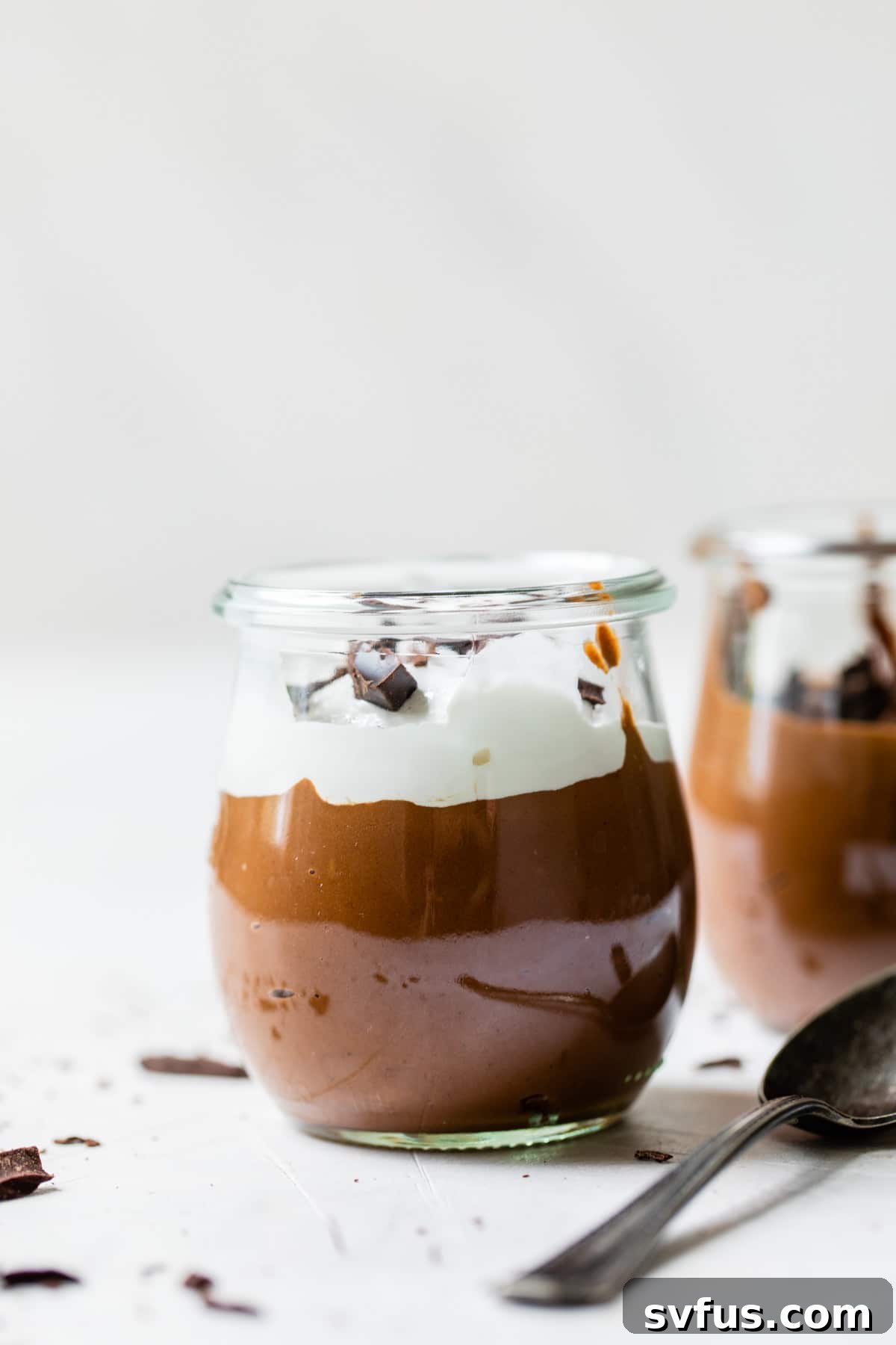 chocolate Pudding in a jar