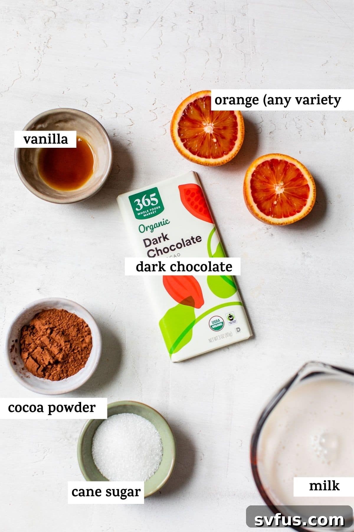 ingredients with text over top