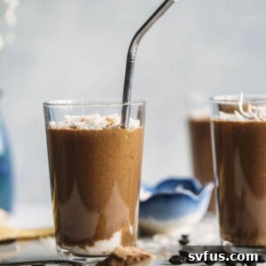 A Toasted Coconut Espresso Smoothie made with good-for-you ingredients and plenty of coconut flavor!