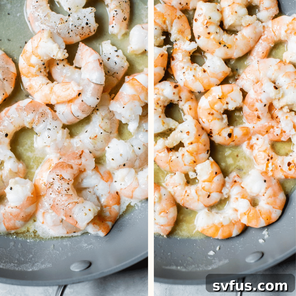 shrimp in a skillet