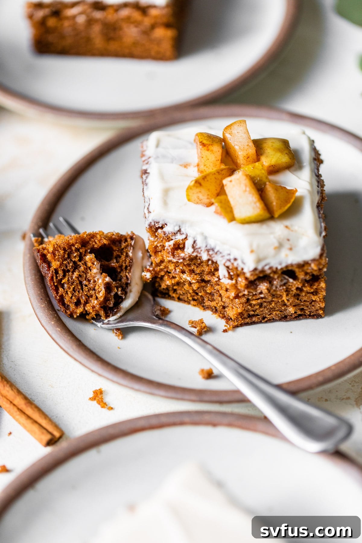 a piece of cake on a plate