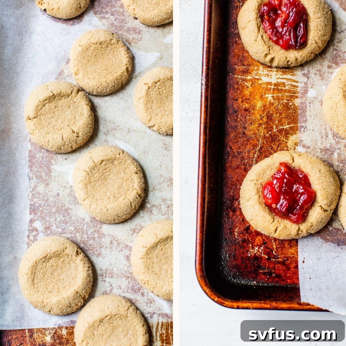 cookies on a baking sheet