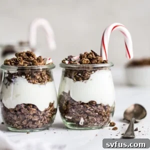 chocolate peppermint granola | thealmondeater.com