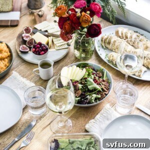 Caramelized Onion Butternut Squash Mash on a healthy holiday tablescape.